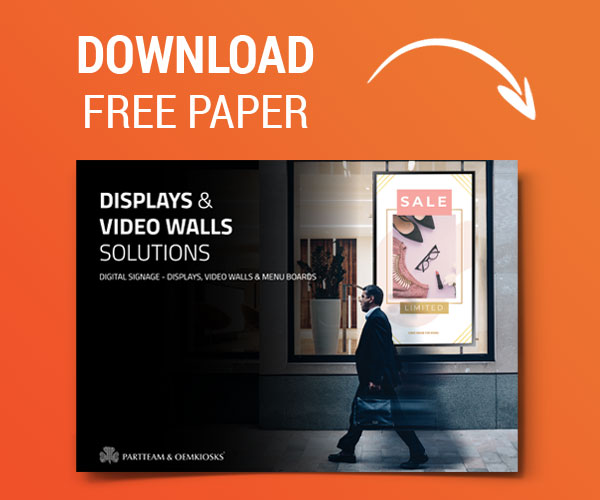 Displays & Video Walls by PARTTEAM & OEMKIOSKS